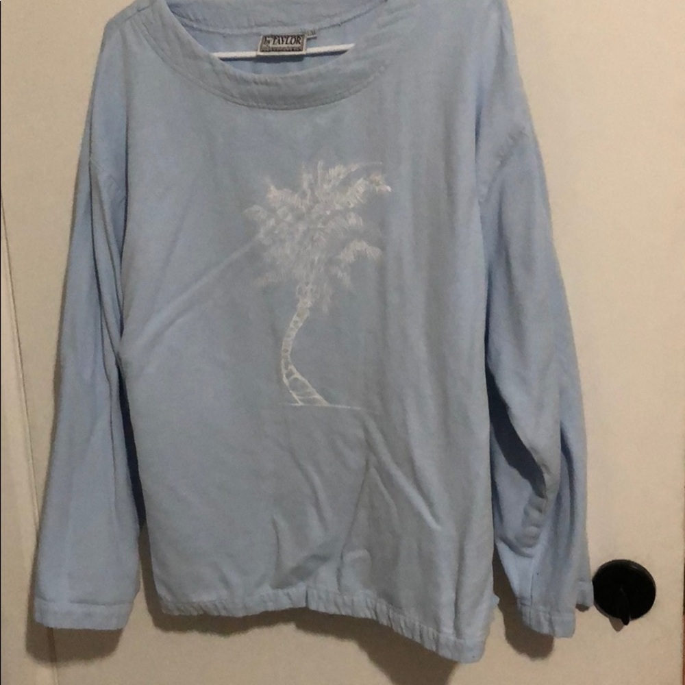 Denim long sleeve sweater/ shirt